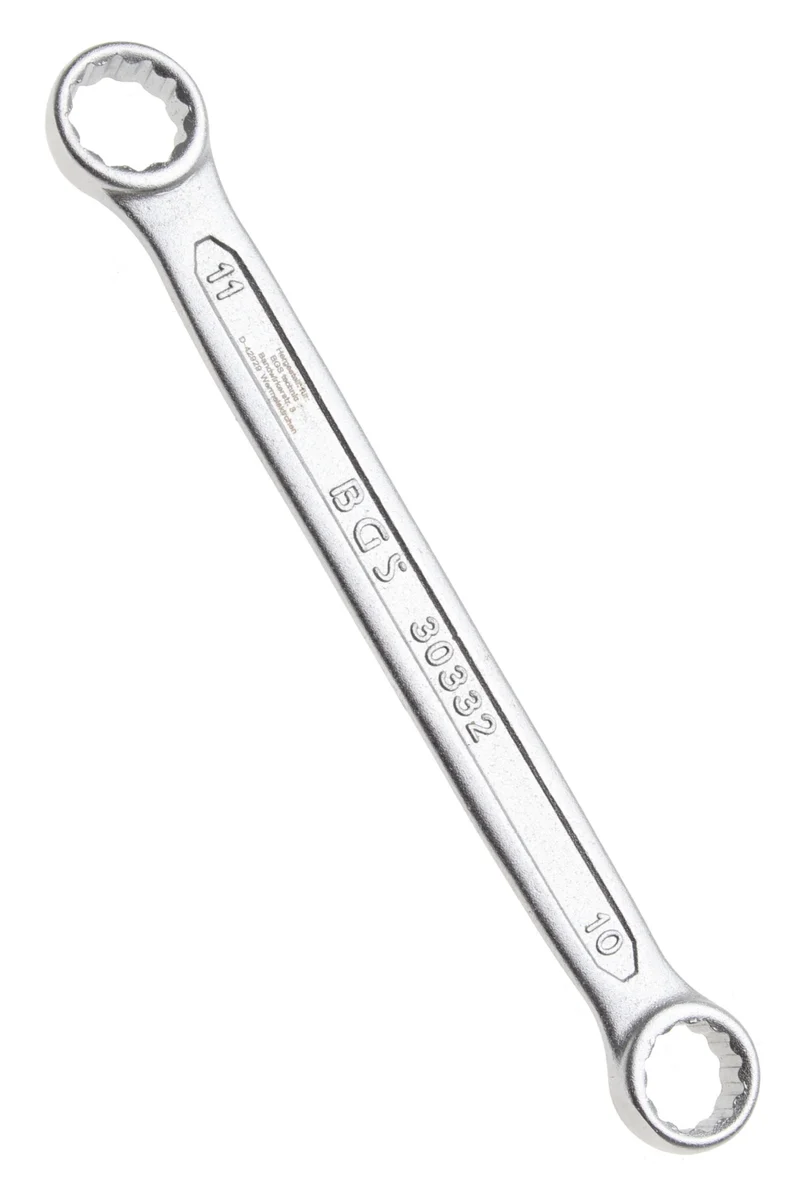 BGS 30332 Doppelringschlüssel extra flach SW 10 x 11mm metrisch kalt geschmiedet